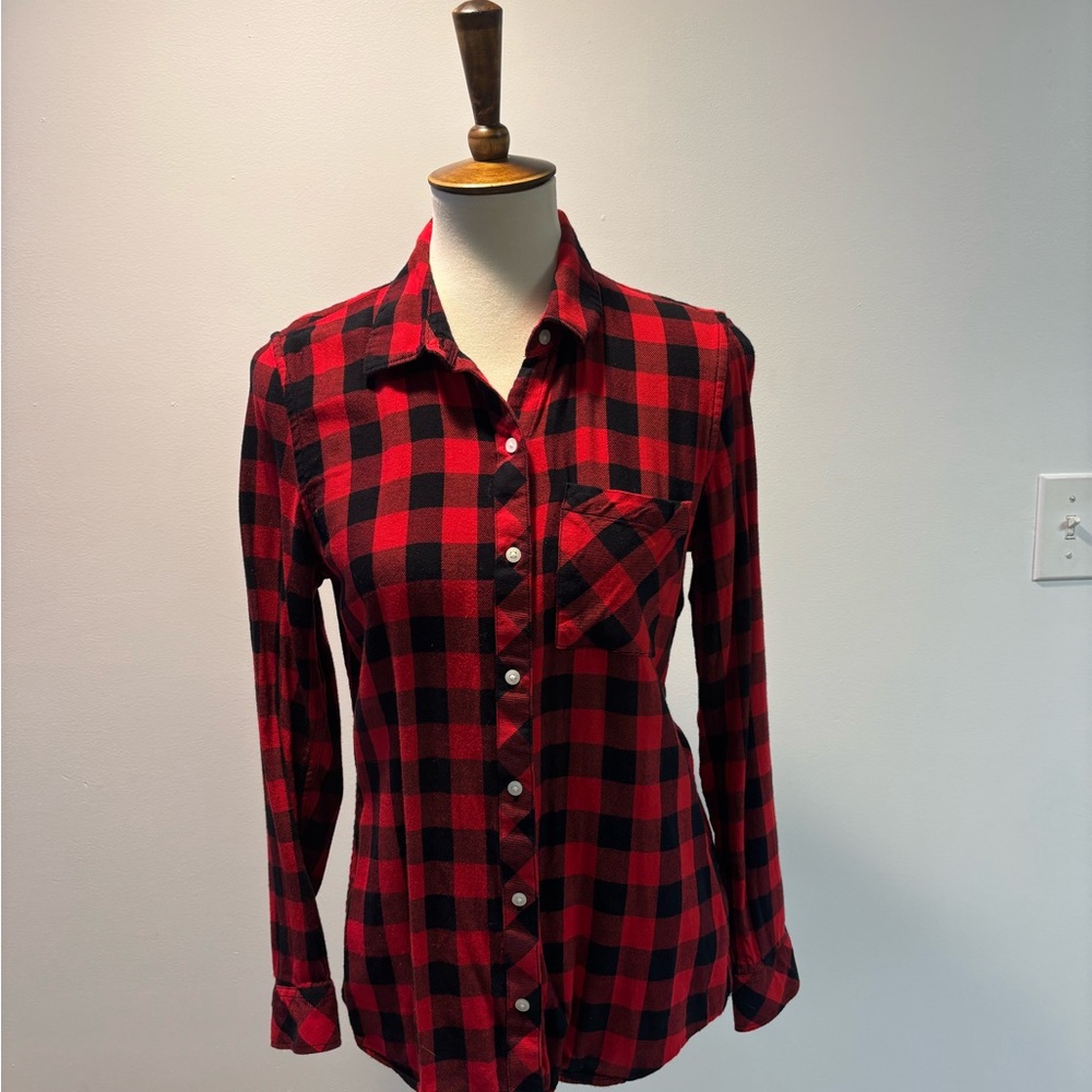 GAP Red and Black Checkered Shirt